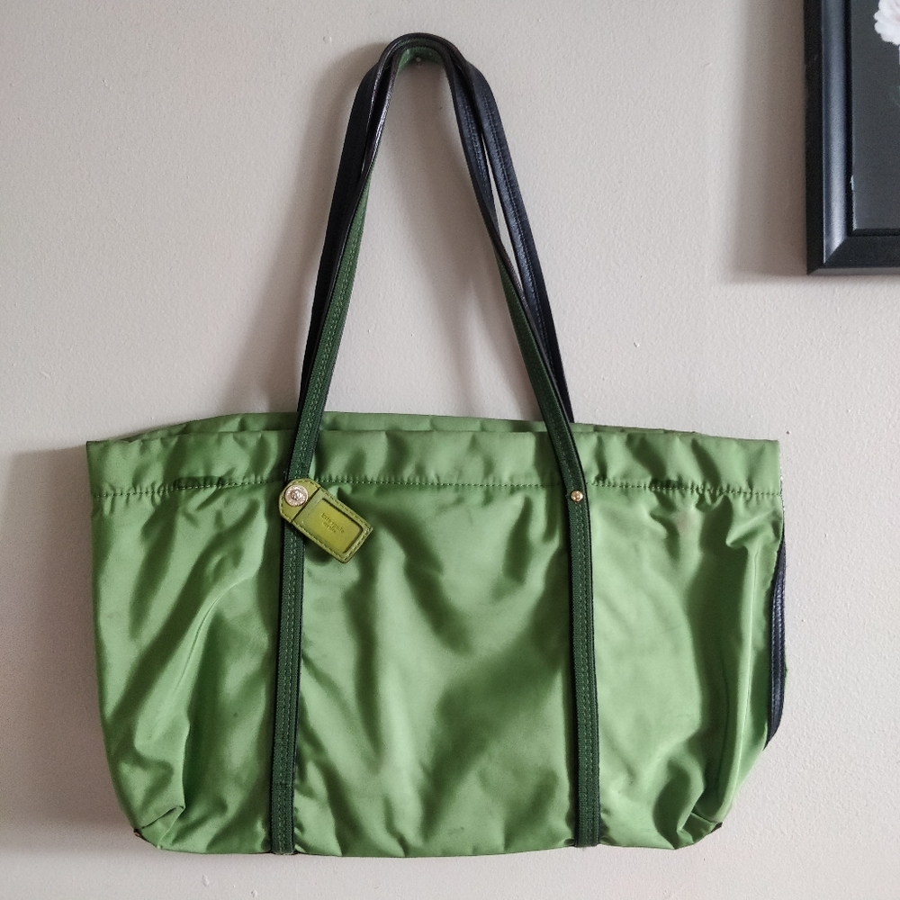 Kate Spade Green Canvas Bag 🛍️